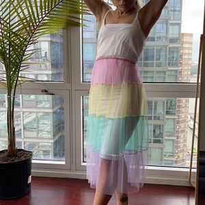 FOREVER21 see through maxi dress